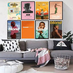 Frank Ocean Music Art Prints – Blonde Rap Poster Set for Bedroom Wall Decor
