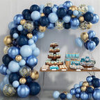 Metallic Pearl and Confetti Balloons – Decorative Latex Set for Party Events