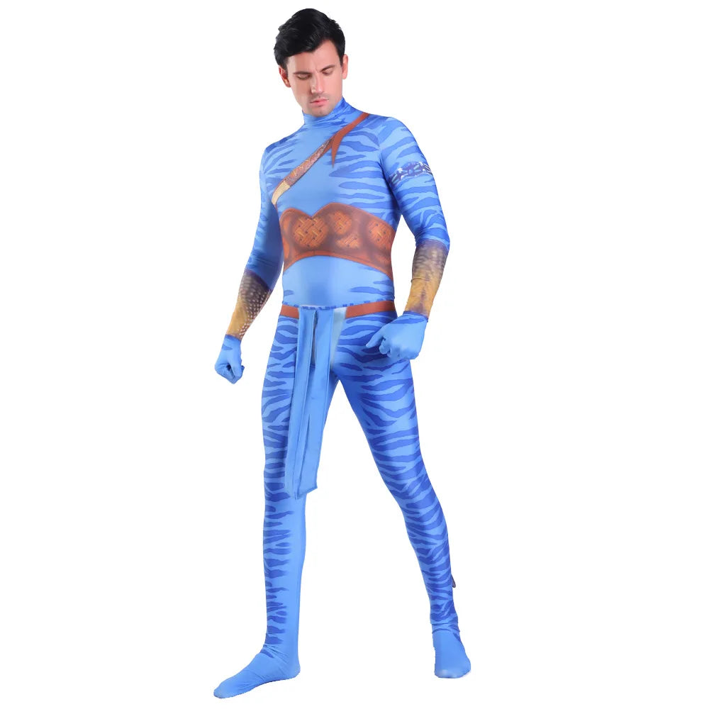Avatar Alien Bodysuit – The Way of Water Jumpsuit for Halloween Cosplay