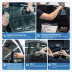 Car Window Tint Film – UV Protection Vinyl for Privacy and Solar Heat Blocking