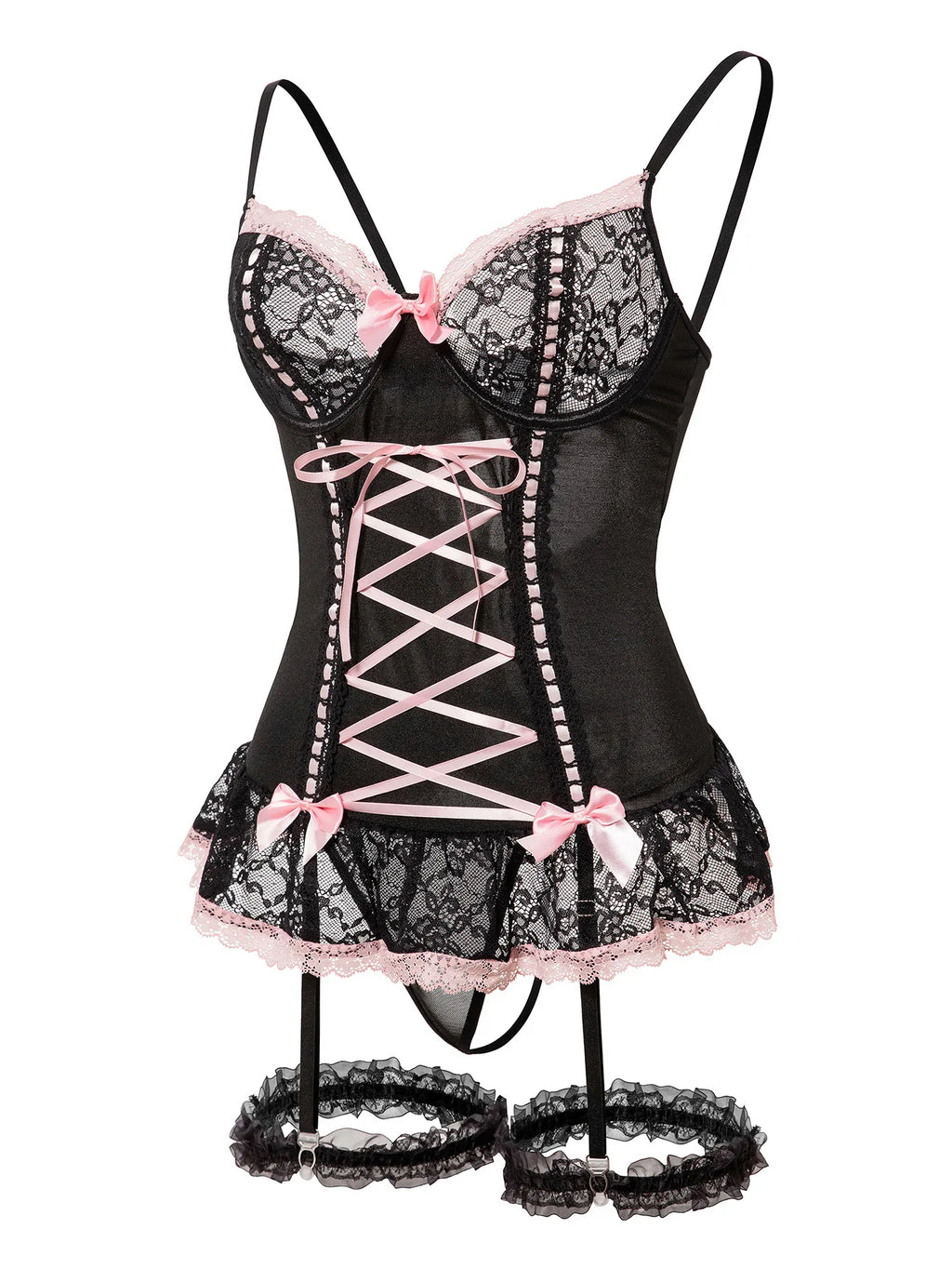 Lace Ruffle Bodycon Dress Set – 3 Piece Sexy Outfit for Music Festivals