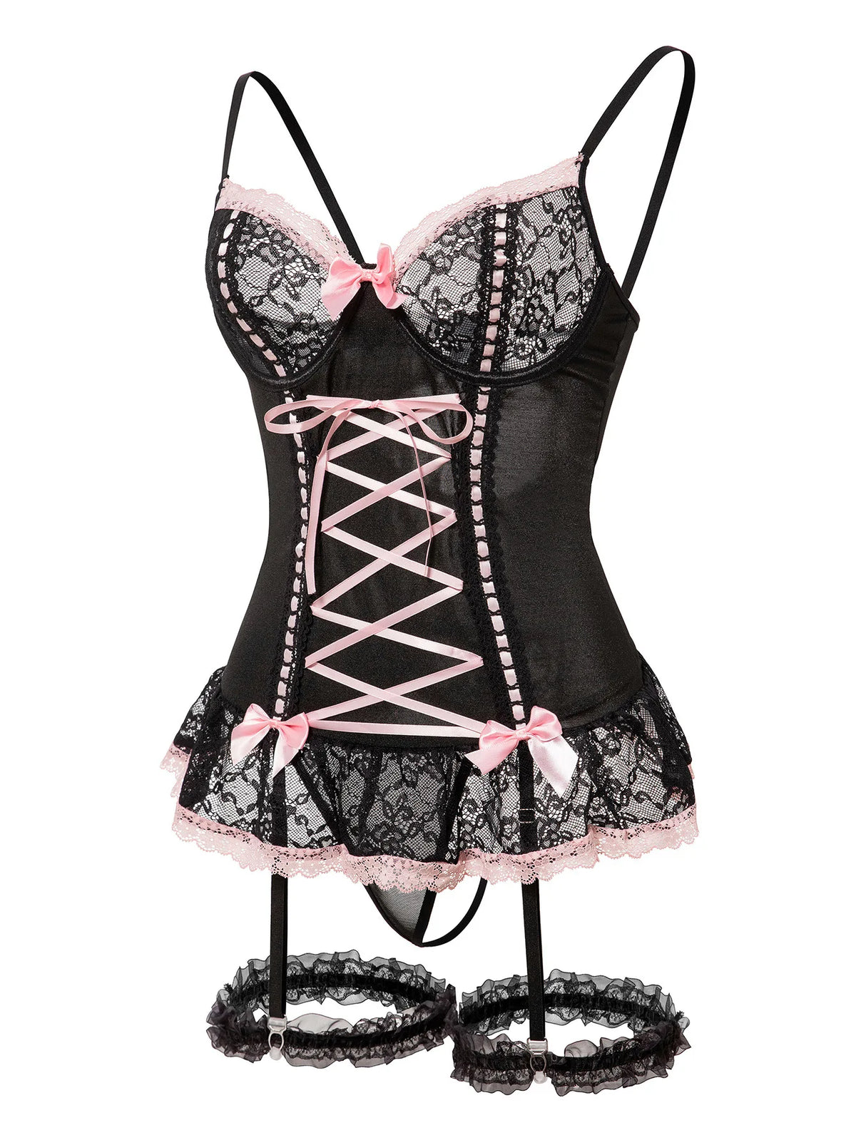 Lace Ruffle Bodycon Dress Set – 3 Piece Sexy Outfit for Music Festivals