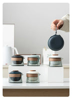 Portable Travel Tea Set – Ceramic Teapot and Cups for Camping