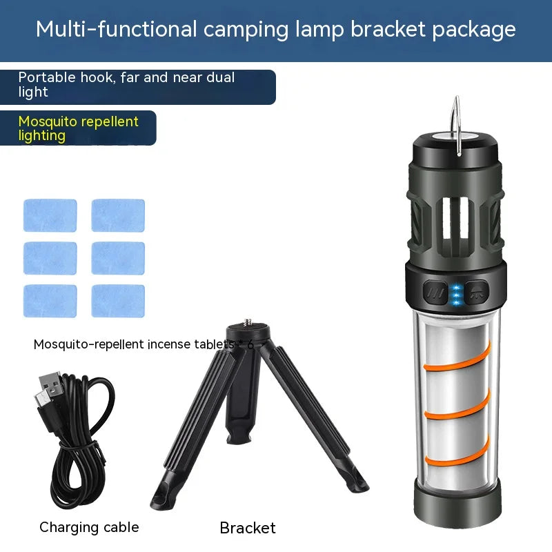 Rechargeable LED Camping Lantern – Mosquito Repellent Light for Outdoor Travel