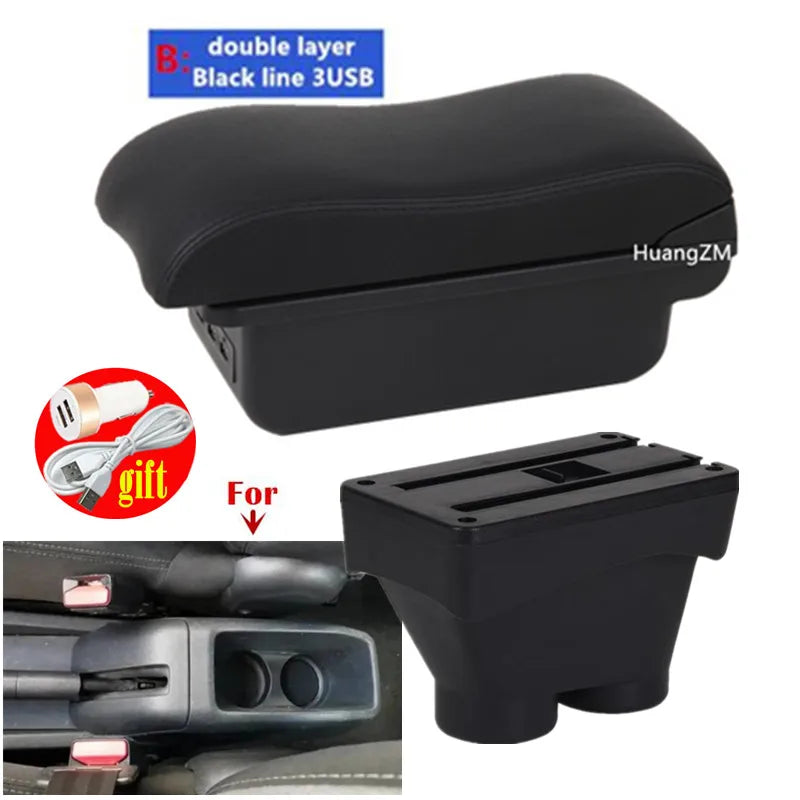 Center Console Armrest Box – Storage Organizer for Peugeot 208 2012-2018