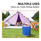 Collapsible Oxford Folding Bucket – Waterproof Portable Basin for Car Washing