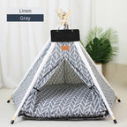 Portable Pet Teepee – Washable Indoor House for Cats and Small Dogs