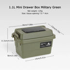 Portable Outdoor Napkin Storage Box – 1.1L Organizer for Camping and Picnic
