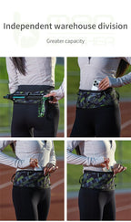 Woven Elastic Sports Waist Belt – Race Number Holder for Triathlon Marathon
