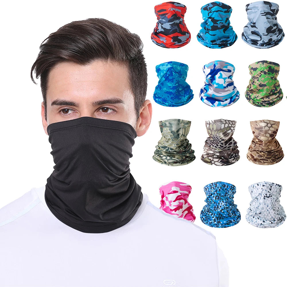 Ice Silk Neck Gaiter – Sun Protection for Motorcycle Riding and Sports