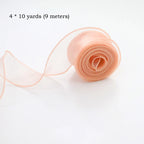 Chiffon Silk Ribbon – 10 Yard Organza Fabric for Wedding Decor and Crafting
