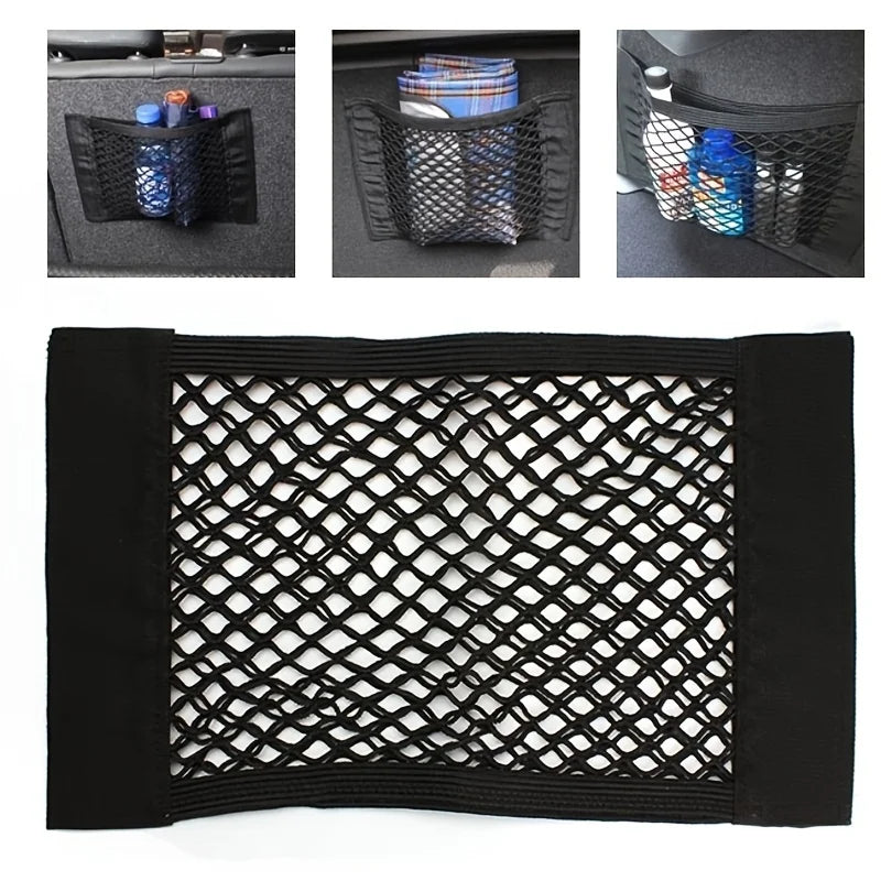 Car Trunk Storage Net – Elastic Mesh Organizer for Cargo and Safety