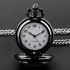 Vintage Crow Skull Pocket Watch – Gothic Necklace for Cosplay Gift