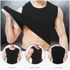 Cotton Sleeveless Compression Vest – Men's Athletic Shirt for Gym Fitness