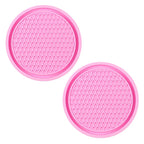 Bling Rhinestone Car Coasters – Anti-Slip Cup Holder Mats for Auto Interior