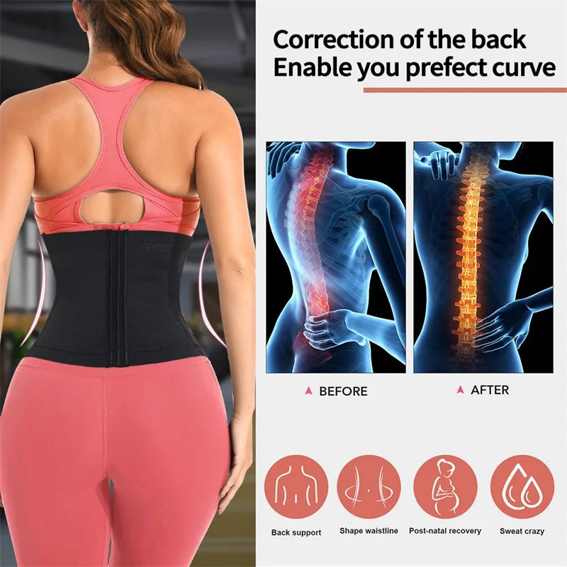 Waist Trainer Body Shaper – Tummy Control Slimming Corset for Fitness