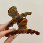 Arc Shaped Hair Clip – Vintage Brown Mint Accessory for Elegant Hairstyles
