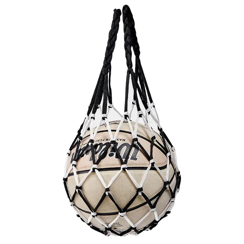 Nylon Ball Storage Bag – Portable Mesh Carry Holder for Soccer and Sports