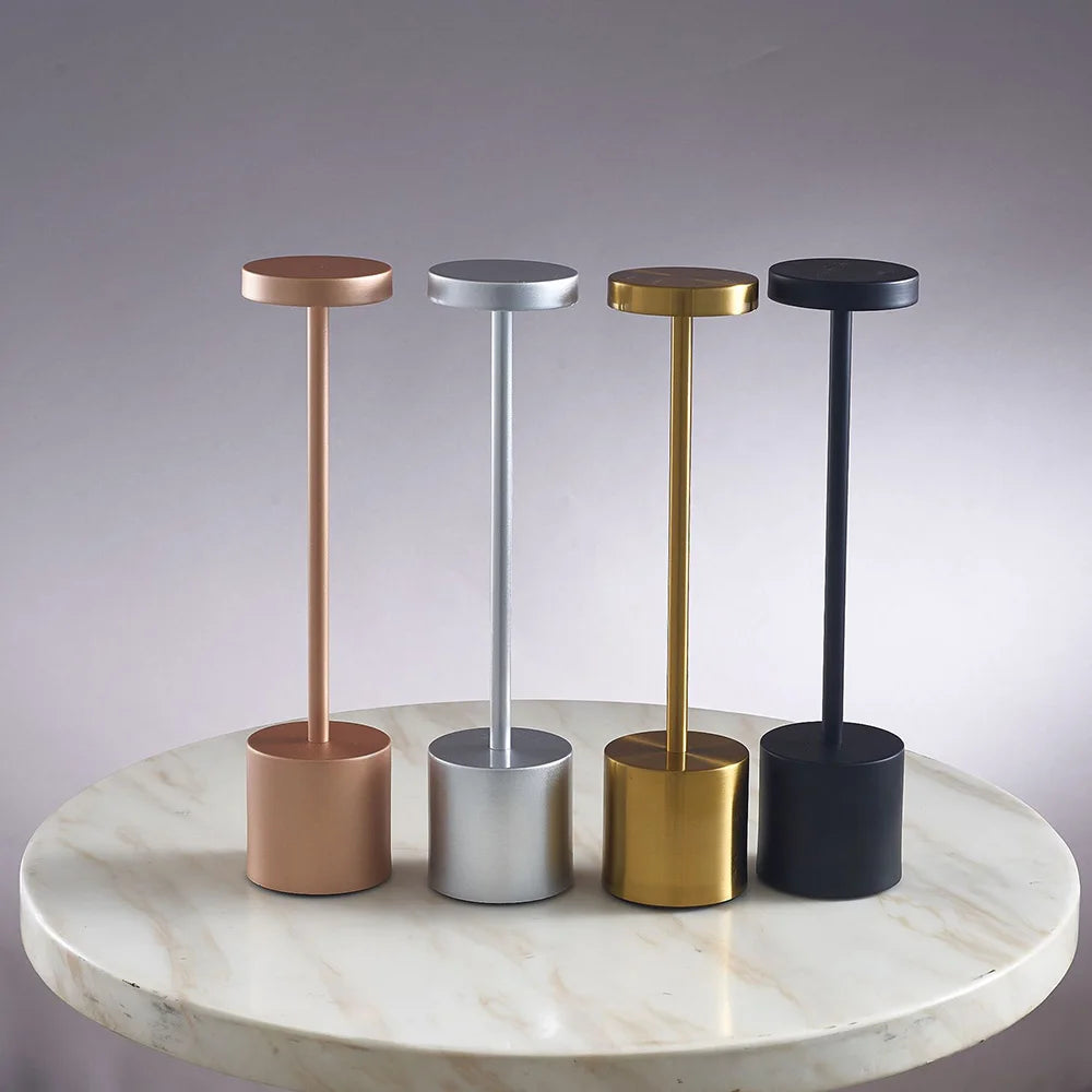 Rechargeable Table Lamp – Stepless Dimming Touch Light for Bedside Decor