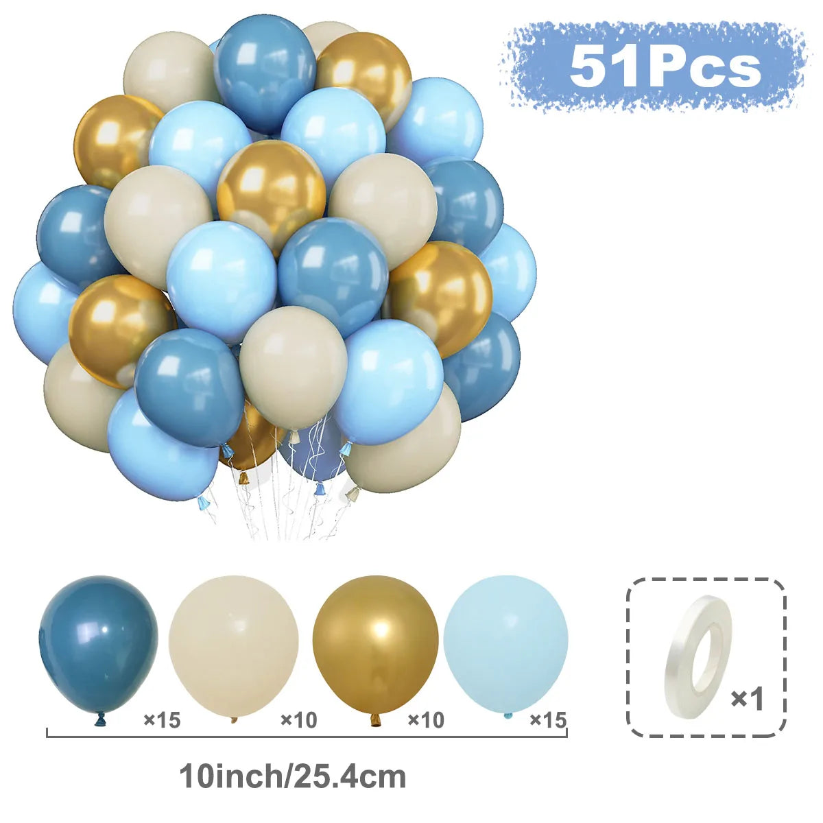 Metallic Pearl and Confetti Balloons – Decorative Latex Set for Party Events