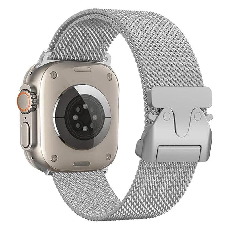 Stainless Steel Milanese Loop – Metal Band for Apple Watch Series 1-10 Ultra