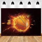 Basketball Stadium Photography Backdrop – Sport Theme for Kids Birthday Party