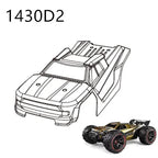 RC Car Spare Parts – Differential Shock and Tire Set for 1/14 Scale Models