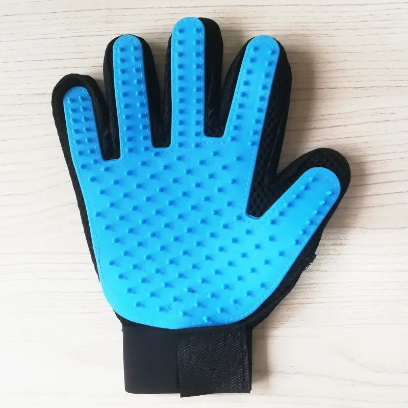 Rubber Grooming Gloves – Pet Hair Remover Brush for Dog and Cat Bathing