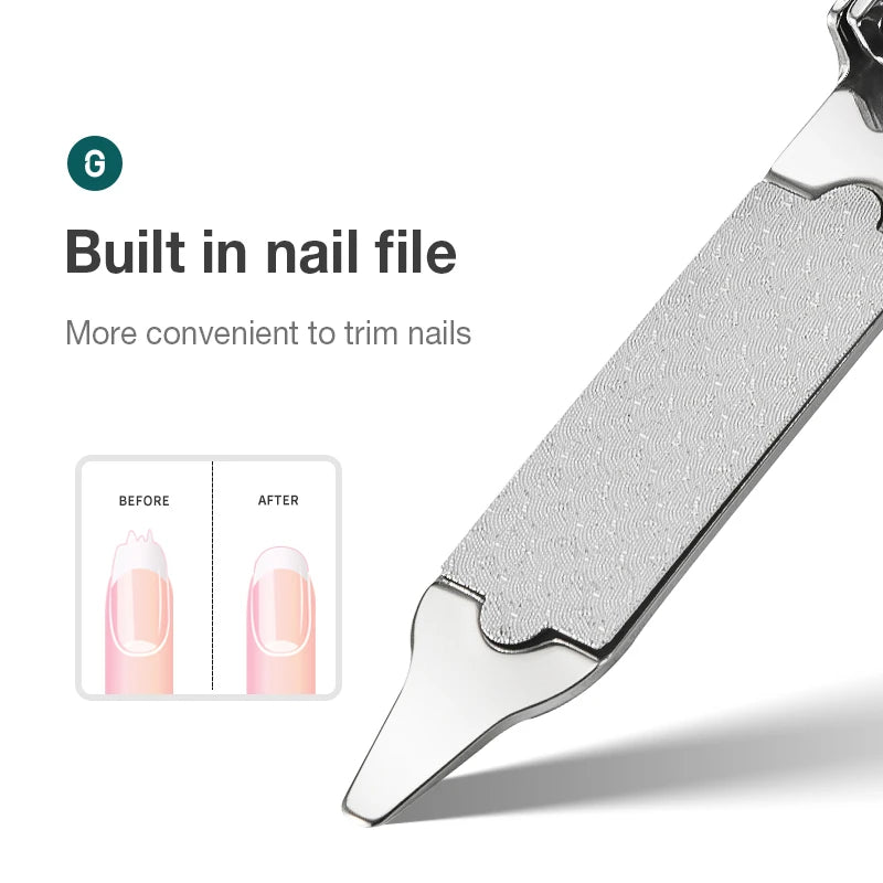 Stainless Steel Nail Clippers – Ultra-Thin Collapsible for Travel Manicure