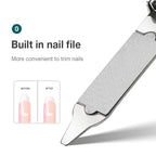 Stainless Steel Nail Clippers – Ultra-Thin Collapsible for Travel Manicure