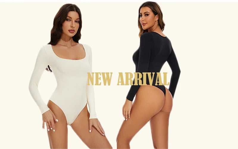 Ribbed Tummy Control Jumpsuit – Open Crotch Shapewear for Daily Compression