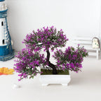 Artificial Potted Bonsai Tree – Zen Miniature Plant for Home Desk Decor