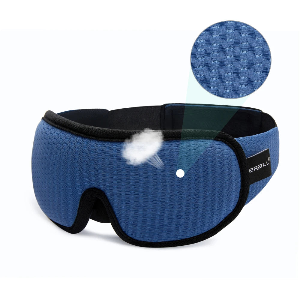 Memory Foam Sleep Mask – Ergonomic 3D Blindfold for Travel and Sleeping