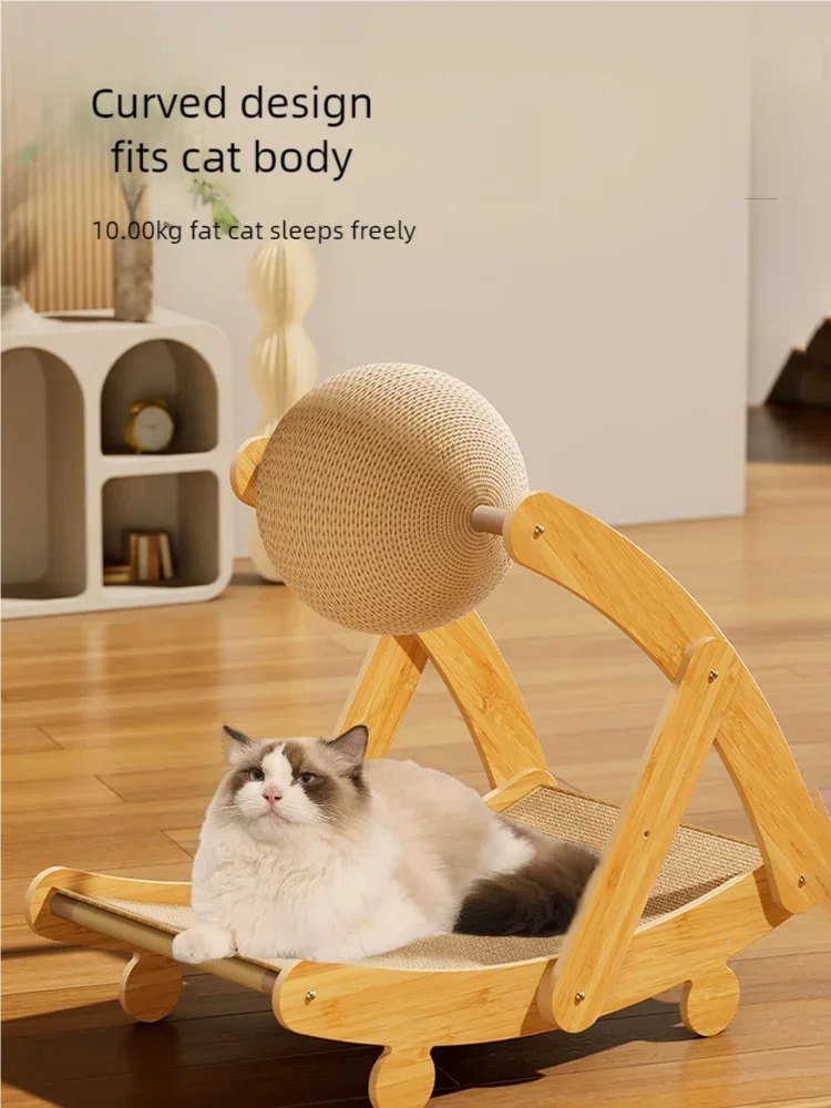 Vertical Sisal Cat Scratcher – Scratch-Resistant Claw Toy for Indoor Kittens