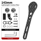 Carbon Fiber Bike Computer Mount – 143mm 165mm Holder for Road Mountain Bikes