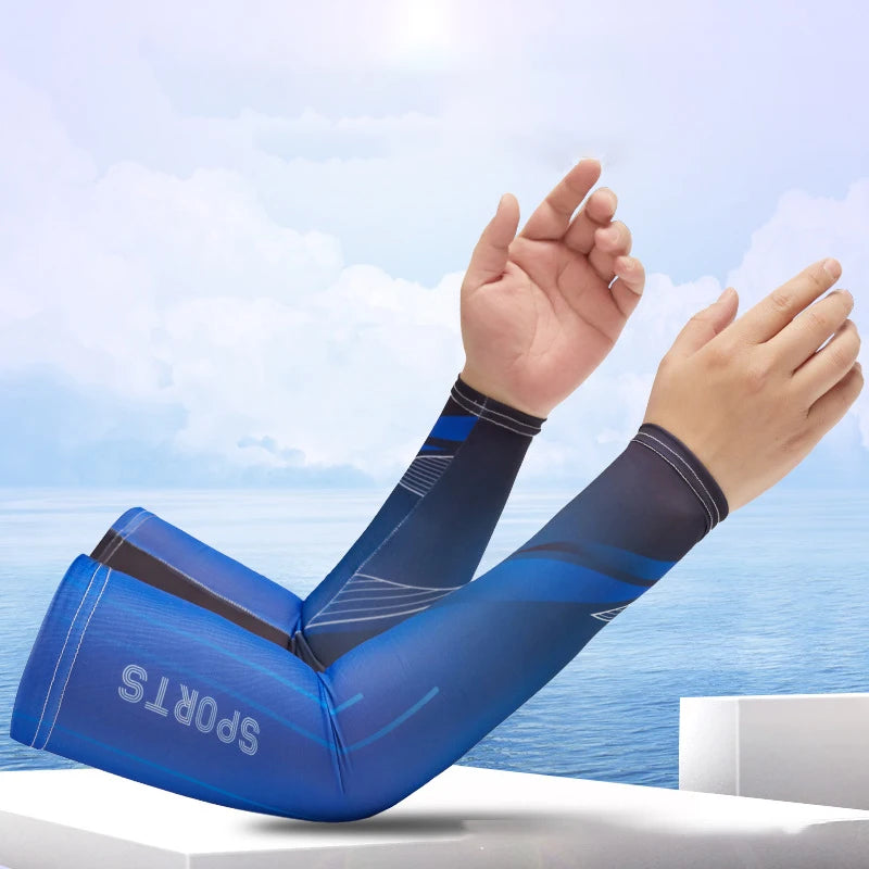 UV Protection Arm Sleeves – Cooling Ice Fabric for Outdoor Sports