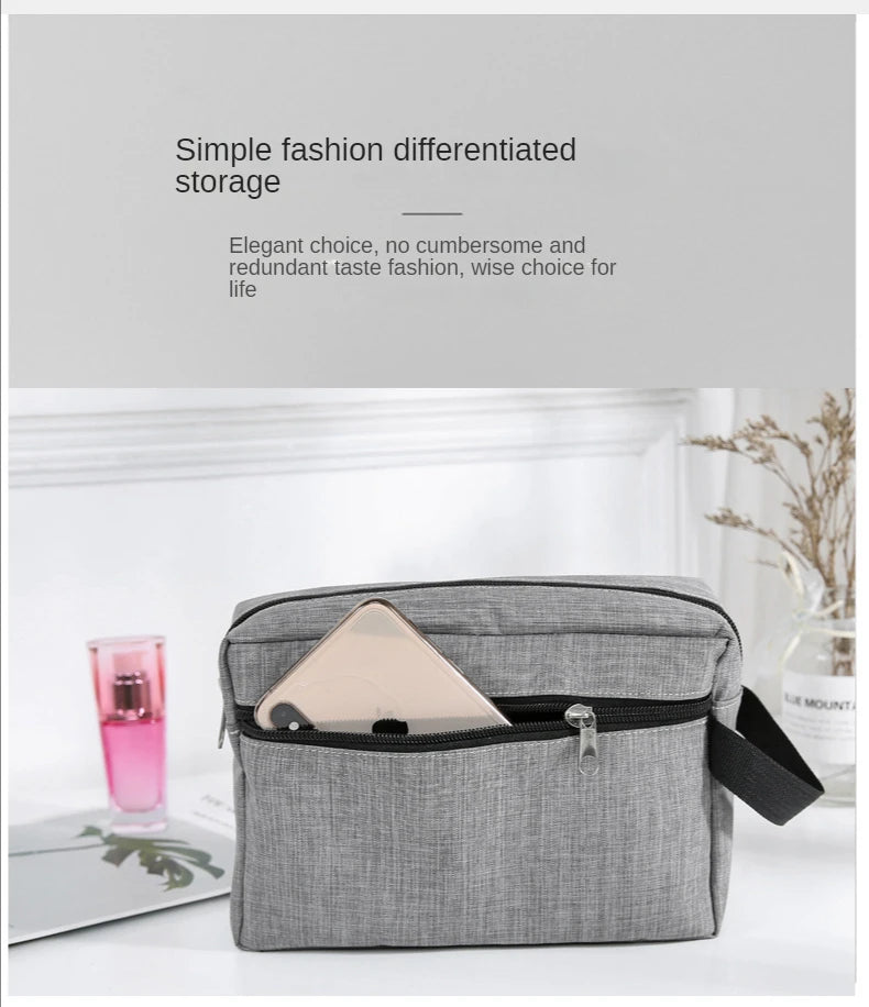 Portable Toiletry Organizer – Travel Cosmetic Pouch for Men and Women