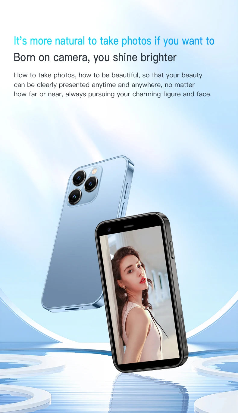 Mini Smartphone – 3.0 Inch Display with Facial Recognition for Android