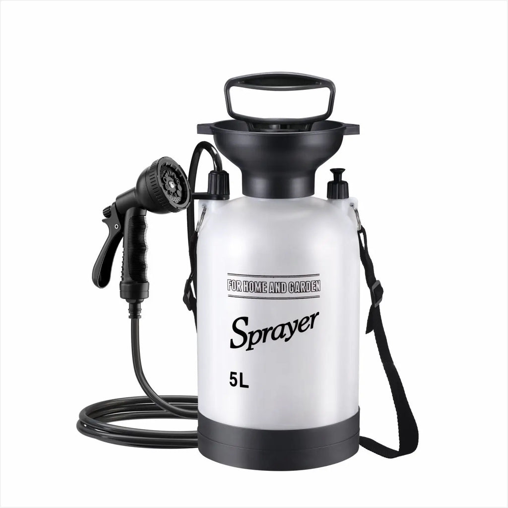 Portable Manual Camping Shower – 3/5/8L Pump for Pet Bath and Car Wash