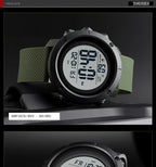 Digital Sports Watch – 5Bar Waterproof Alarm for Men Training
