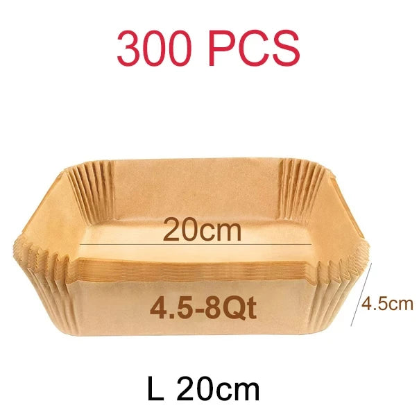 Disposable Air Fryer Parchment Liners – 9 Inch Nonstick Paper for Baking