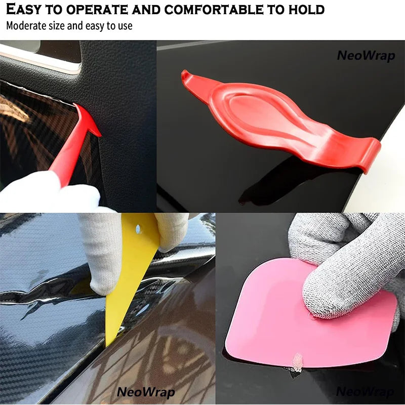 Vinyl Wrap Tool Kit – Felt Squeegee and Knife Set for Car Tinting