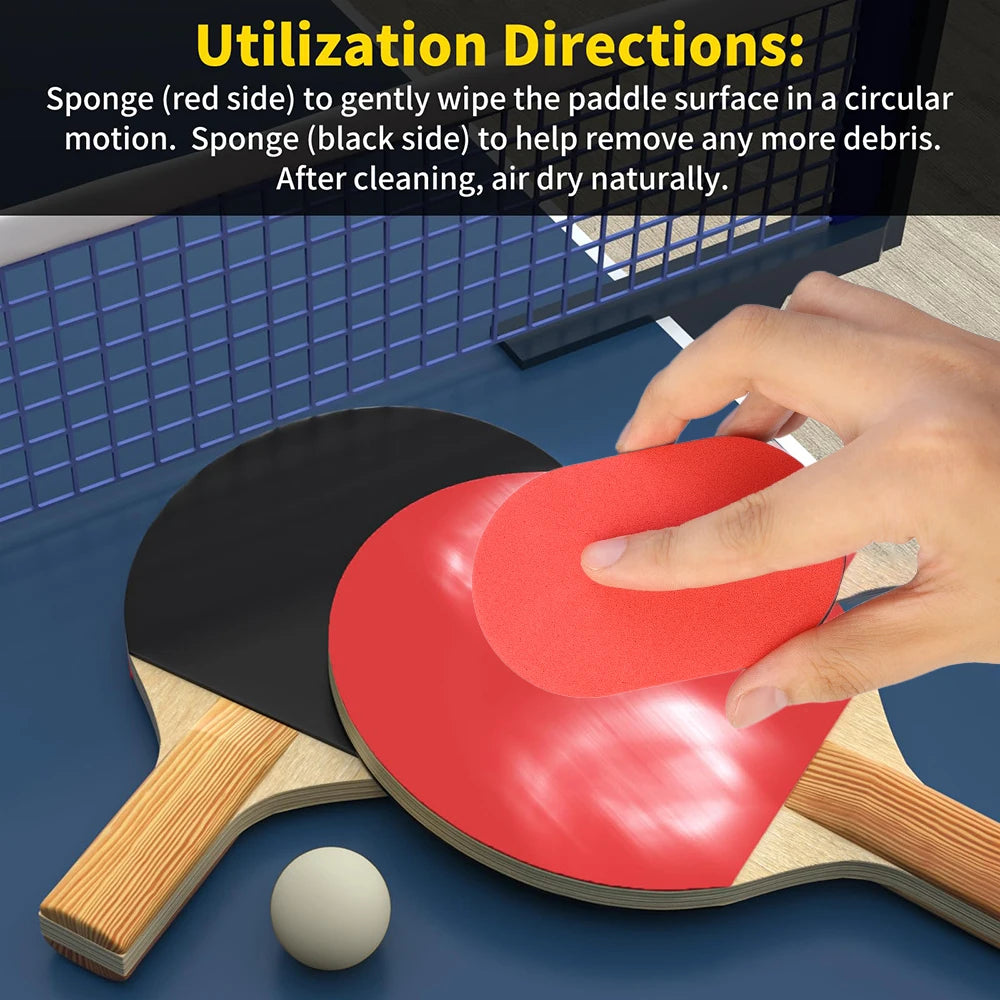 Table Tennis Rubber Cleaner – Sponge Cleaning Brush for Racket Maintenance
