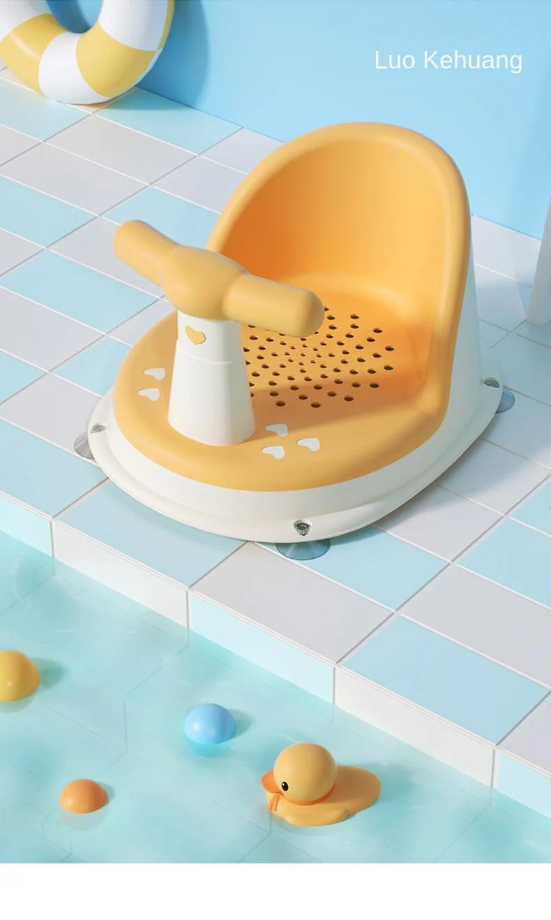 Portable Baby Shower Seat – Non-Slip Support Stand for Newborn Bathing