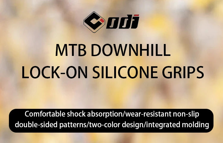 Silicone MTB Lock-On Grips – Anti-Slip Shock Absorbing Handles for Downhill