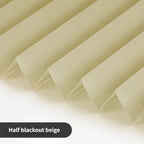 Self-Adhesive Pleated Blinds – Half Blackout Privacy Shades for Home Windows