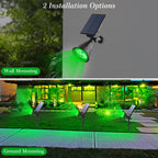 Green LED Solar Spotlight – Waterproof Outdoor Garden Light for Landscape