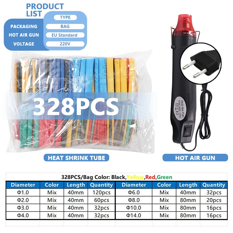 Heat Shrink Tubing Kit – Waterproof Electric Wire Insulation for Cable Repair