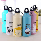 Insulated Stainless Steel Cartoon Mug – Kids Water Bottle for School Sports