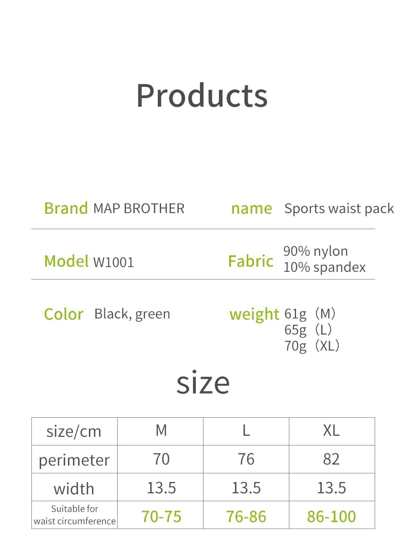 Woven Elastic Sports Waist Belt – Race Number Holder for Triathlon Marathon
